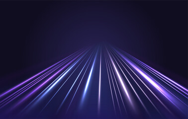 Wall Mural - neon rays vector abstract background. futuristic technological style. abstract background with speed
