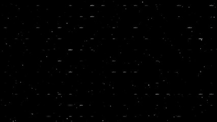 Poster - Template animation of evenly spaced brexit symbols of different sizes and opacity. Animation of transparency and size. Seamless looped 4k animation on black background with stars