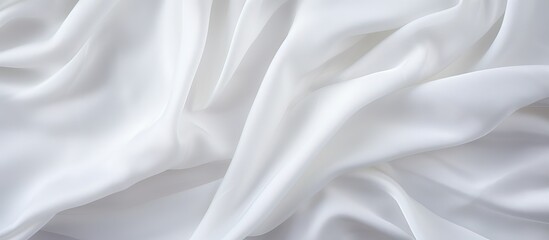 Poster - Fabric background in white texture