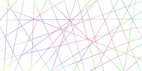 abstract colorful lines with white background.Creative and geometric shape with white luxury pattern and paper texture design in illustration with white line background.