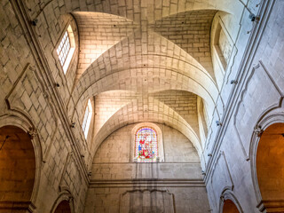 Poster - Sainte-Croix church in the Joseph Laugier square, Maussane-les-Alpilles, South of France