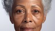 Senior old black african american woman