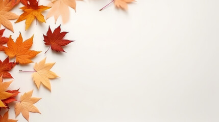 Poster - autumn leaves frame