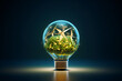 Renewable alternative energy digital icon