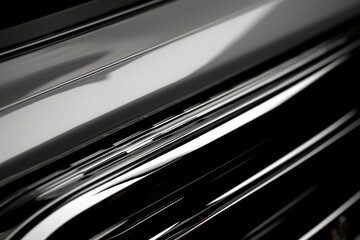 Poster - A detailed close-up view of a car's front grill. This image showcases the intricate design and features of the grill. Perfect for automotive enthusiasts, car advertisements, and articles on car mainte