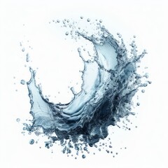 Wall Mural - water splash isolated on white background.