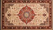 a traditional Persian rug, with its ornate borders and central medallion, representing timeless elegance and craftsmanship