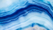 Gradient Surface Of Blue Agate Rock - Generative Ai