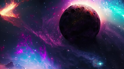 Wall Mural - galaxy and nebula. abstract space background. endless universe with stars and galaxies in outer spac