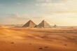 serene desert sands of ancient egypt, brought to life by Generative AI