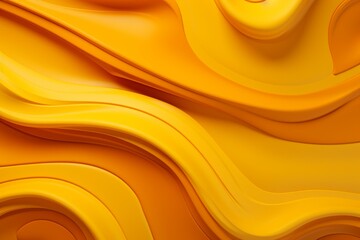 Wall Mural - Close-up of a vibrant yellow abstract pattern. Generative AI