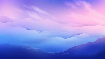 Wall Mural - a purple sky with clouds and stars