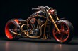 An impressive and imposing motorcycle, ideal for bold exploration. Generative AI