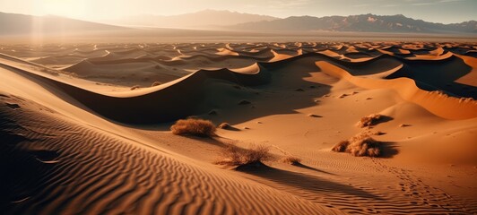 Wall Mural - Desert panorama, AI generated