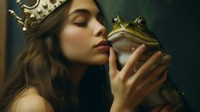 Princess Kissing A Toad