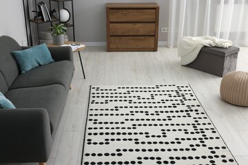 Sticker - Stylish room with beautiful rug and furniture. Interior design