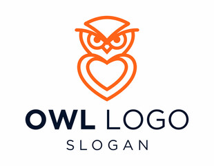 Wall Mural - Logo about Owl Logo Design created using the CorelDraw application. on a white background.