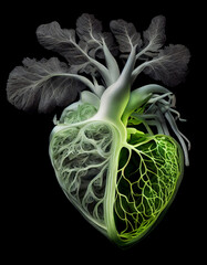 Sticker - Heart of vegetables.