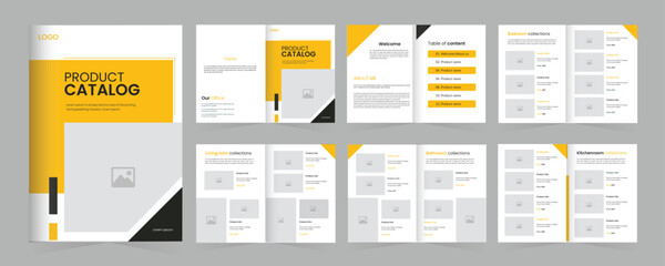 Wall Mural -  Multipurpose catalog design template ,Product catalogue layout design
