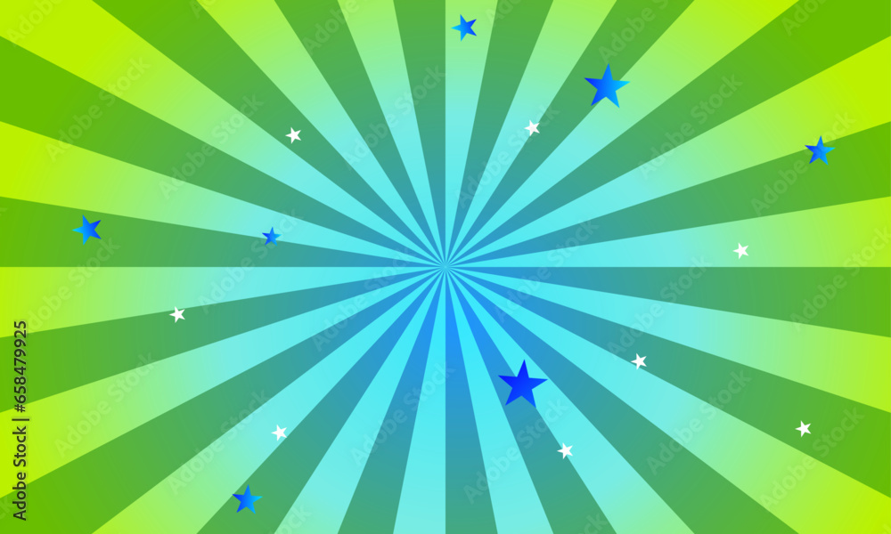 Vector gradient background with star and rays Stock Vector | Adobe Stock