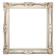 Isolated PNG ancient frame on white background for vintage design.