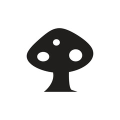 Wall Mural - mushroom logo icon