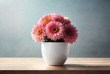 Gerbera Flower In Vase