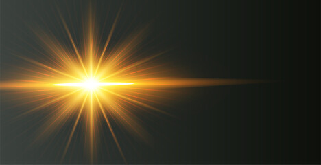 Poster - abstract and shiny solar radiance dark background with light effect