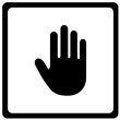 © Rahmat - Hand icon symbol vector image. Illustration of the human finger design image