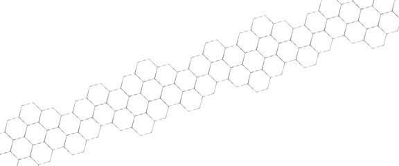 Poster - Vector illustration of hexagons pattern, creative idea for medical, technology or science design, geometric abstract background with simple hexagonal elements.