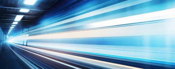 Wall Mural - Abstract blue shape banner wallpaper, website page header