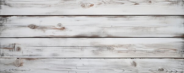 Wall Mural - White wooden boards texture background for website page header