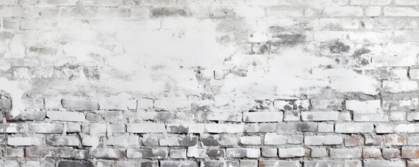 Wall Mural - White bricks texture background for website page header