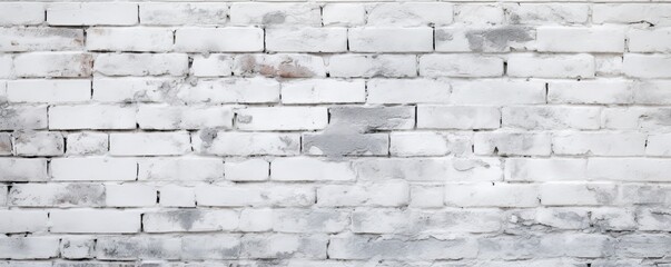 Wall Mural - White bricks texture background for website page header