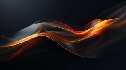 Poster - Modern abstract motion banner on dark background