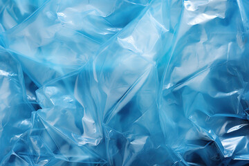 Sticker - Blue Plastic Bag Texture
