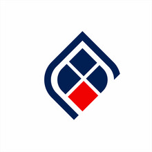 The Diamond Logo Design With A Unique Window Concept Is Unusual.
