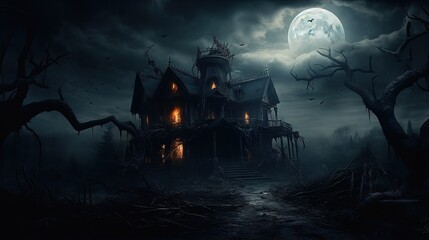 Haunted Halloween mansion