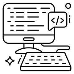 unique design icon of premium coding