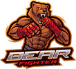 Bear fighter esport mascot