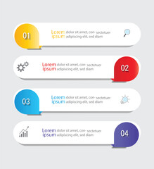 Infographic Vector abstract design web banner template.Modern banner.