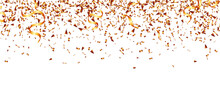 Orange Confetti Falling Celebration, Event, Birthday, Halloween Party Background