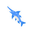 Swordfish icon in vector. Illustration