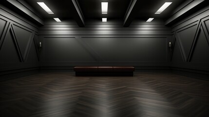 Wall Mural - Clean elegant carbon fiber empty wall as a studio backdrop