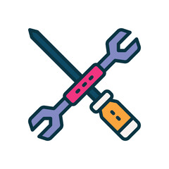 Poster - service filled color icon. vector icon for your website, mobile, presentation, and logo design.