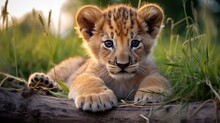 Cute Lion Cub 