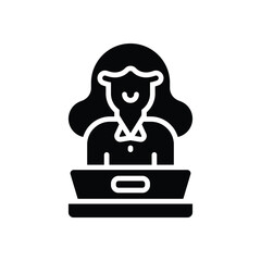 Poster - support glyph icon. vector icon for your website, mobile, presentation, and logo design.