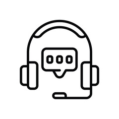 Poster - call center line icon. vector icon for your website, mobile, presentation, and logo design.