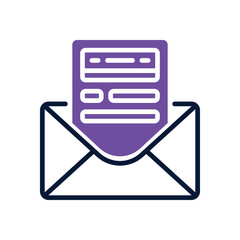 Poster - email dual tone icon. vector icon for your website, mobile, presentation, and logo design.