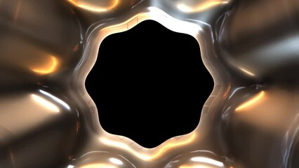 Poster - Animation of light background with frame in 3d rendering.